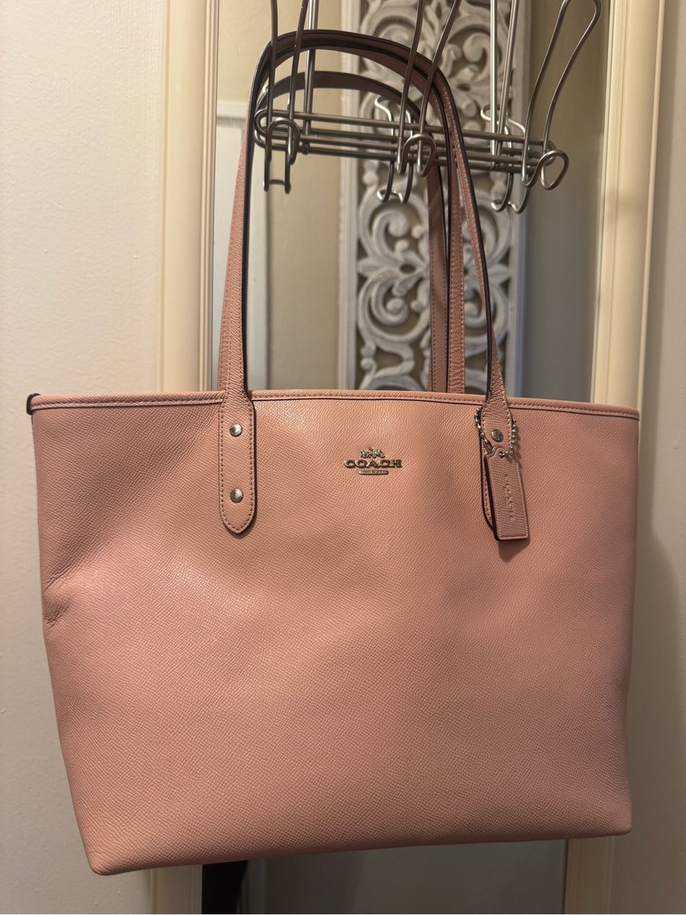 Coach Blush Pink Leather Tote